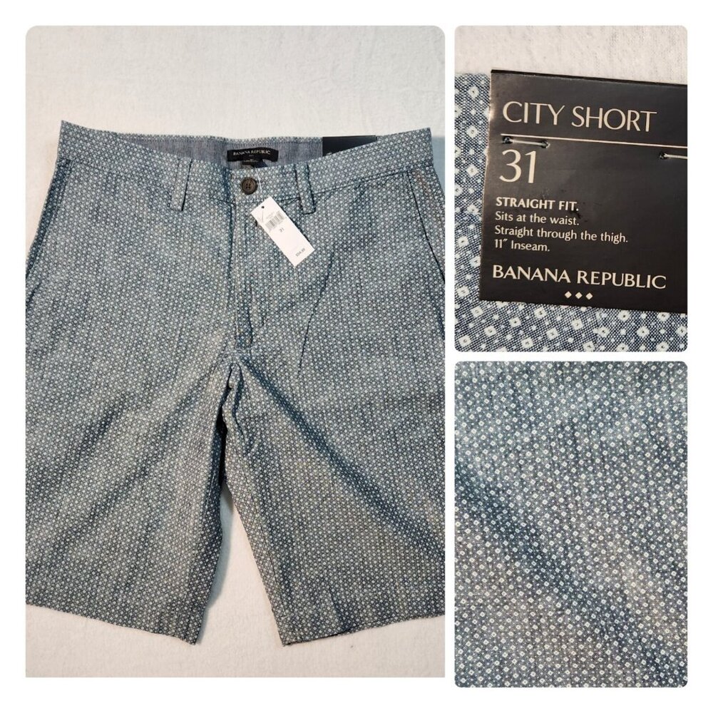 Banana Republic City Short Men's Size 31 Straight Fit NWT